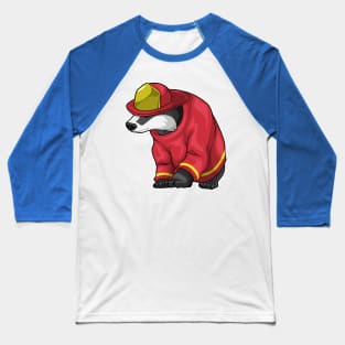 Honey badger Firefighter Fire department Baseball T-Shirt